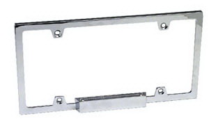 In Pro Car Wear Billet Smooth License Plate Frame with Light